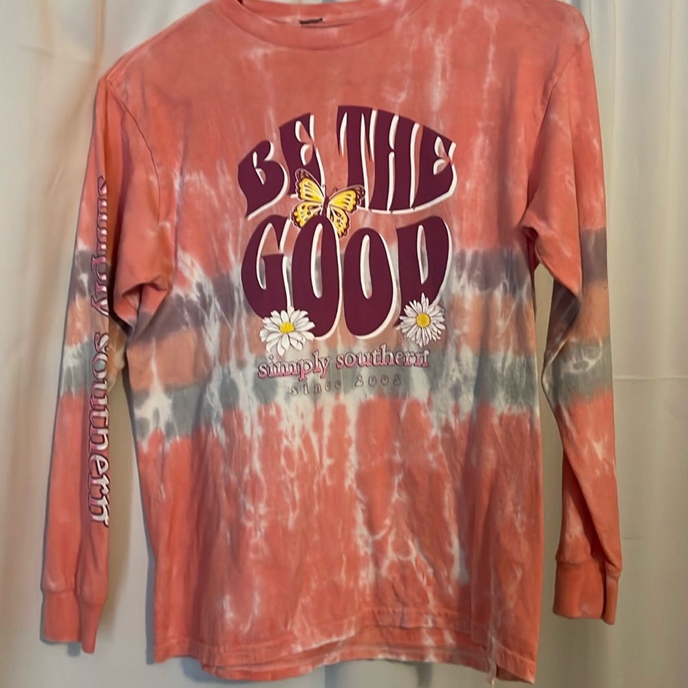 Pink simply southern shirt (youth meduim)